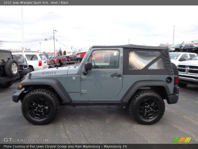 Anvil / Black 2015 Jeep Wrangler Sport 4x4