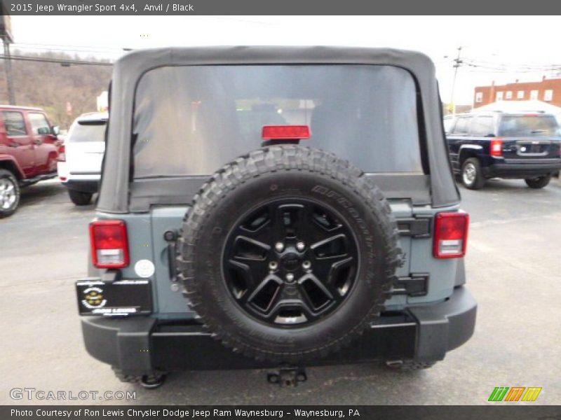 Anvil / Black 2015 Jeep Wrangler Sport 4x4