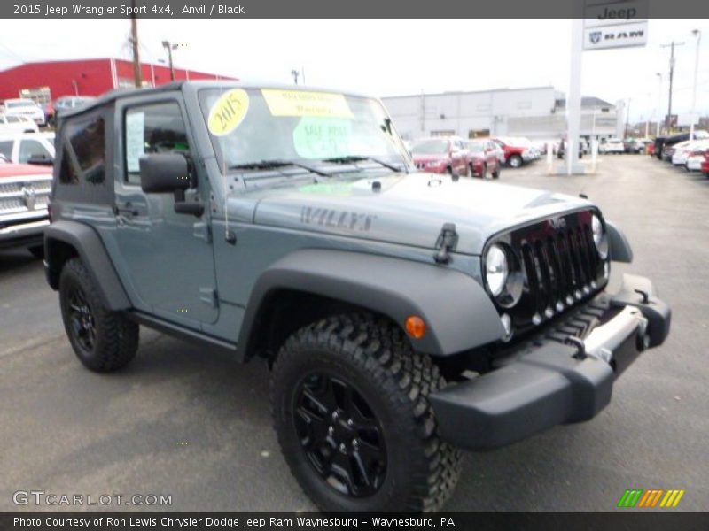 Anvil / Black 2015 Jeep Wrangler Sport 4x4