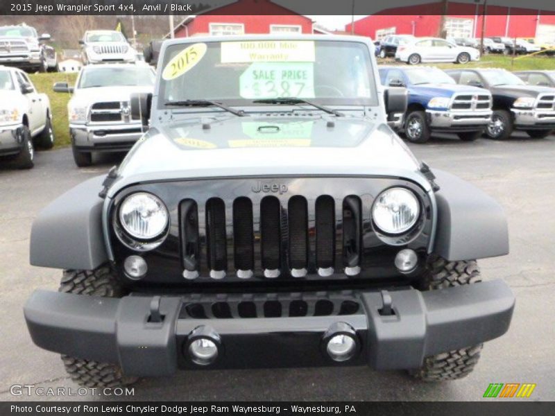 Anvil / Black 2015 Jeep Wrangler Sport 4x4