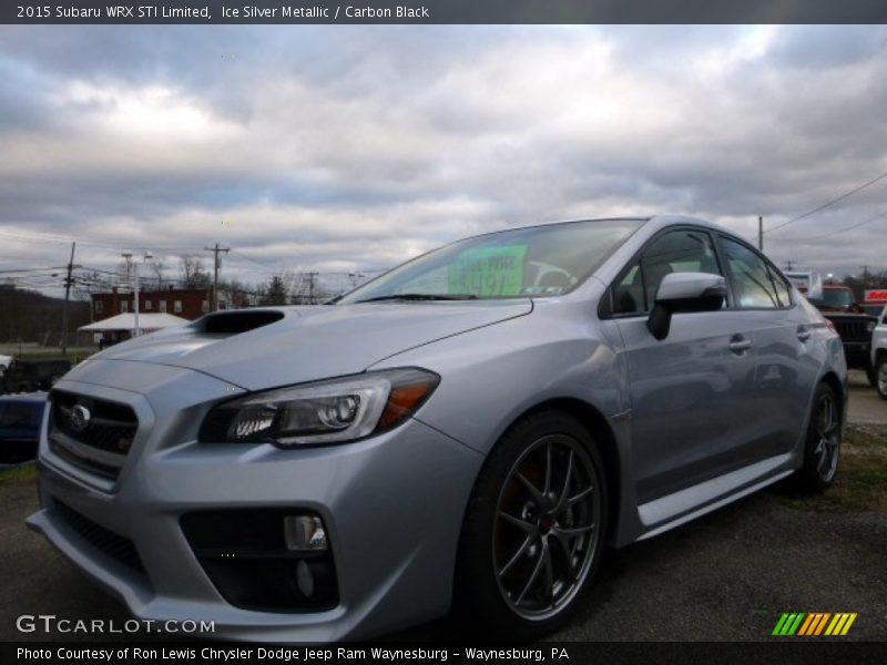 Ice Silver Metallic / Carbon Black 2015 Subaru WRX STI Limited