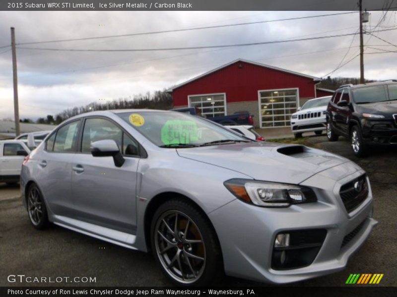 Ice Silver Metallic / Carbon Black 2015 Subaru WRX STI Limited