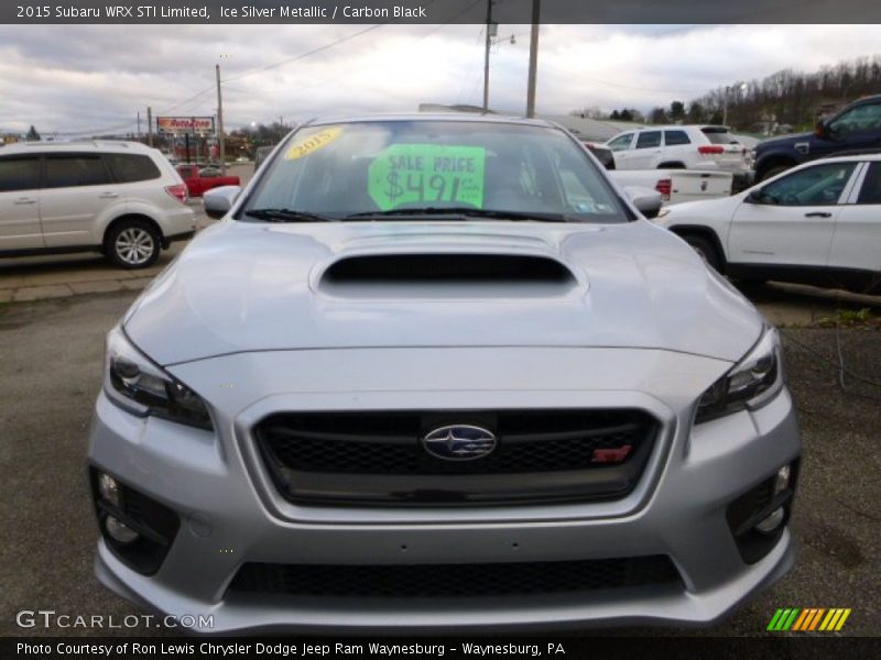 Ice Silver Metallic / Carbon Black 2015 Subaru WRX STI Limited