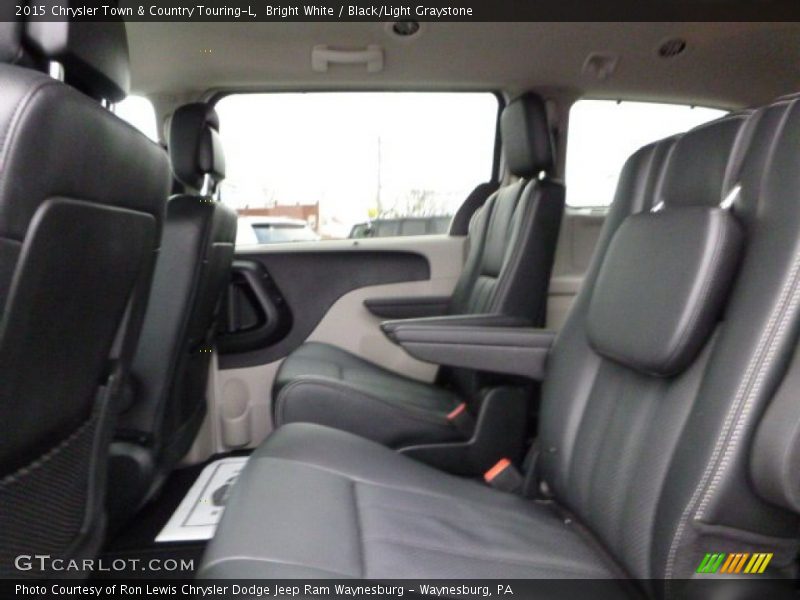 Bright White / Black/Light Graystone 2015 Chrysler Town & Country Touring-L