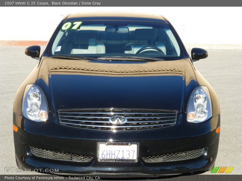 Black Obsidian / Stone Gray 2007 Infiniti G 35 Coupe