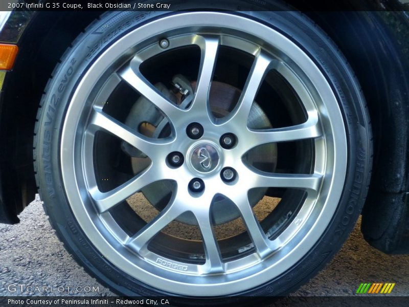 Black Obsidian / Stone Gray 2007 Infiniti G 35 Coupe