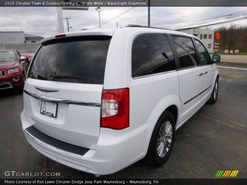 Bright White / Black/Light Graystone 2015 Chrysler Town & Country Touring-L