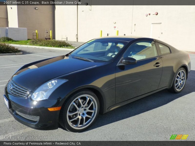 Black Obsidian / Stone Gray 2007 Infiniti G 35 Coupe