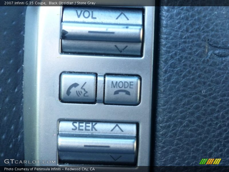 Black Obsidian / Stone Gray 2007 Infiniti G 35 Coupe