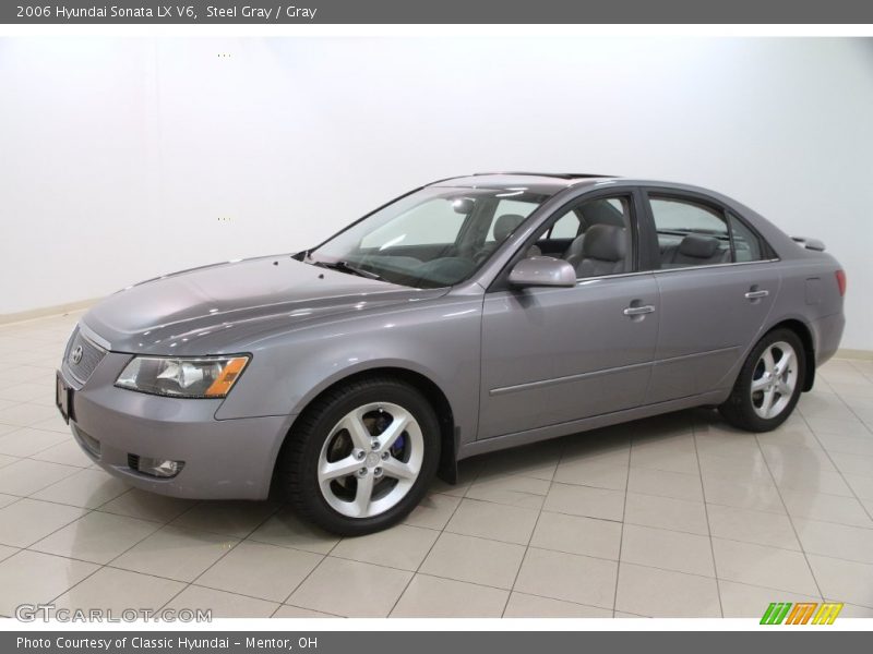 Steel Gray / Gray 2006 Hyundai Sonata LX V6