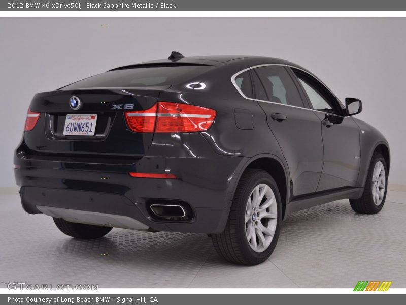 Black Sapphire Metallic / Black 2012 BMW X6 xDrive50i