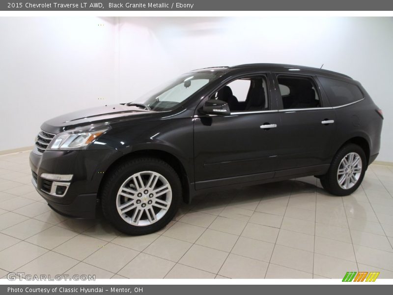 Black Granite Metallic / Ebony 2015 Chevrolet Traverse LT AWD
