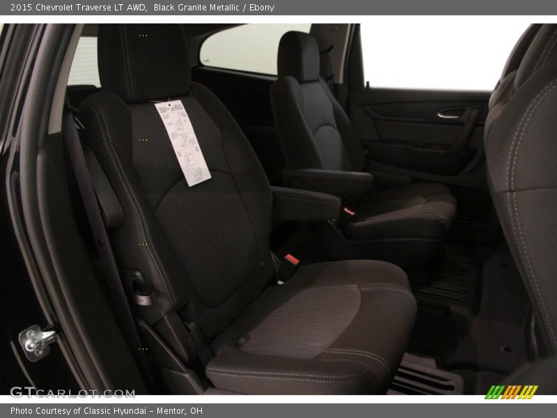 Black Granite Metallic / Ebony 2015 Chevrolet Traverse LT AWD