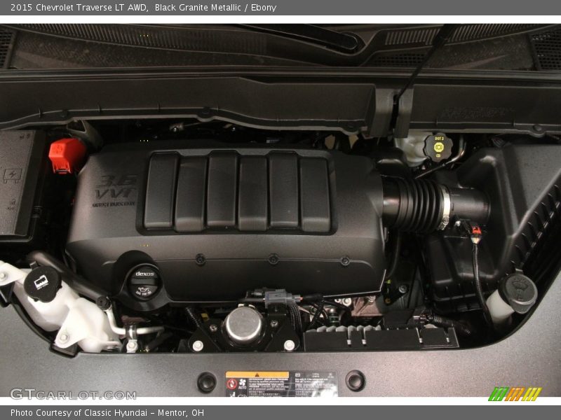 Black Granite Metallic / Ebony 2015 Chevrolet Traverse LT AWD