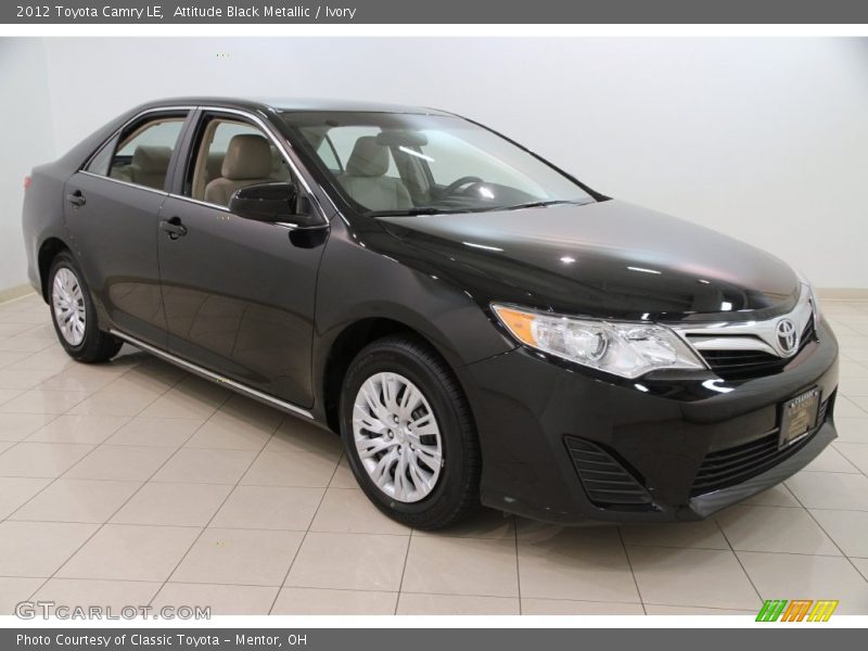 Attitude Black Metallic / Ivory 2012 Toyota Camry LE
