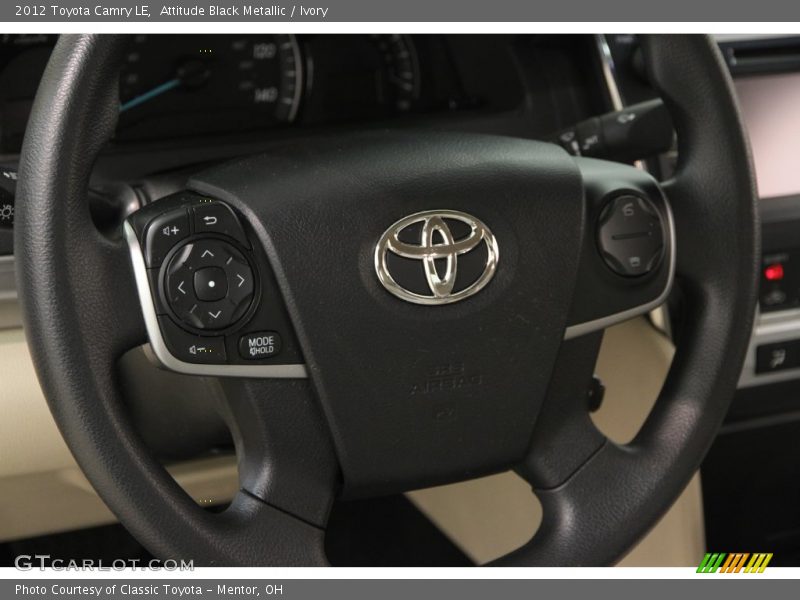 Attitude Black Metallic / Ivory 2012 Toyota Camry LE