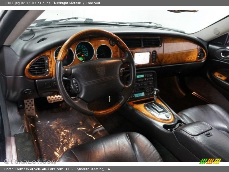 Midnight Metallic / Charcoal 2003 Jaguar XK XKR Coupe