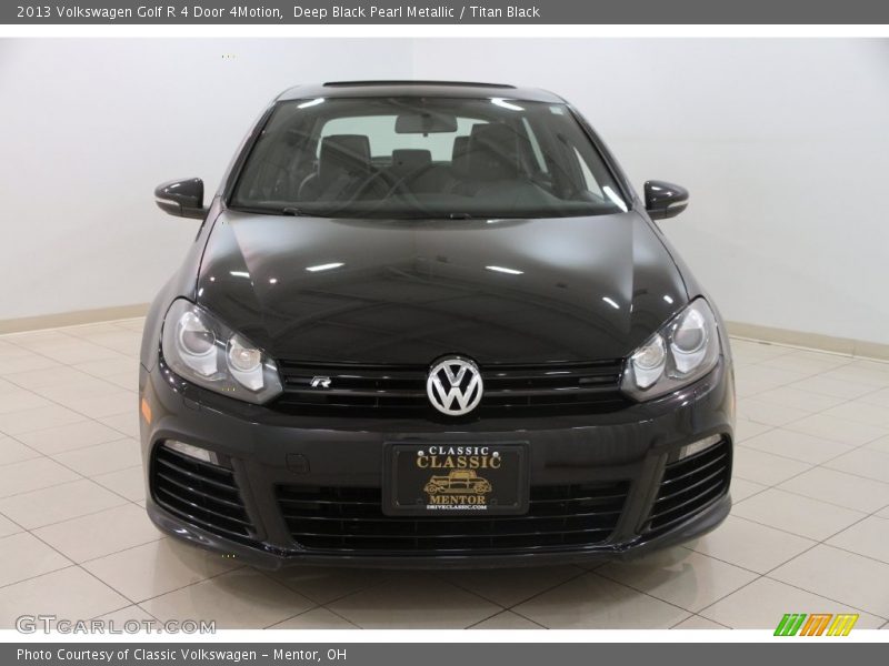 Deep Black Pearl Metallic / Titan Black 2013 Volkswagen Golf R 4 Door 4Motion