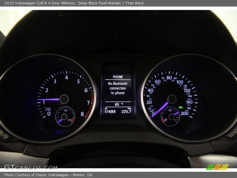Deep Black Pearl Metallic / Titan Black 2013 Volkswagen Golf R 4 Door 4Motion