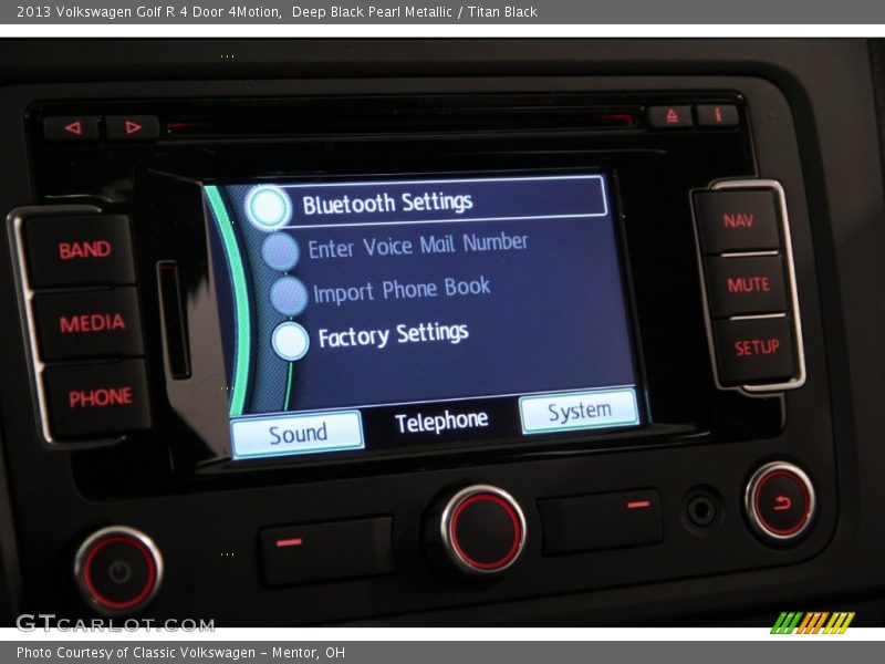 Deep Black Pearl Metallic / Titan Black 2013 Volkswagen Golf R 4 Door 4Motion