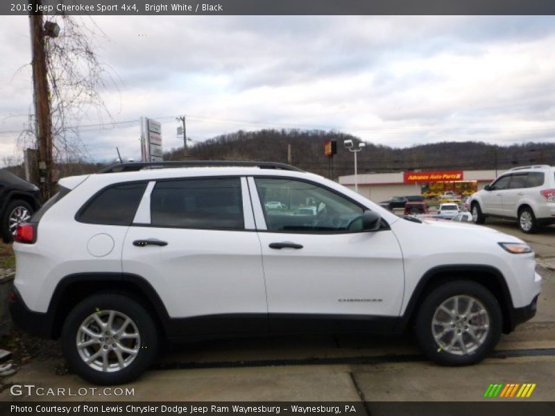 Bright White / Black 2016 Jeep Cherokee Sport 4x4