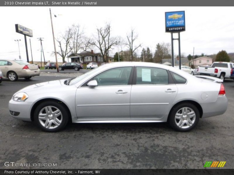 Silver Ice Metallic / Neutral 2010 Chevrolet Impala LT