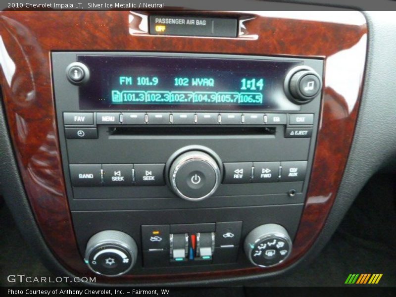 Silver Ice Metallic / Neutral 2010 Chevrolet Impala LT