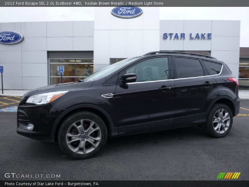 Kodiak Brown Metallic / Medium Light Stone 2013 Ford Escape SEL 2.0L EcoBoost 4WD