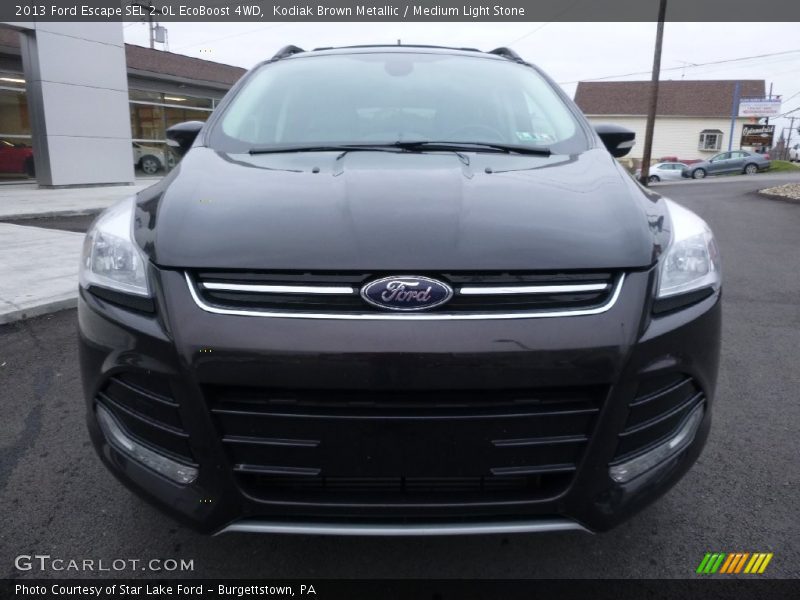 Kodiak Brown Metallic / Medium Light Stone 2013 Ford Escape SEL 2.0L EcoBoost 4WD