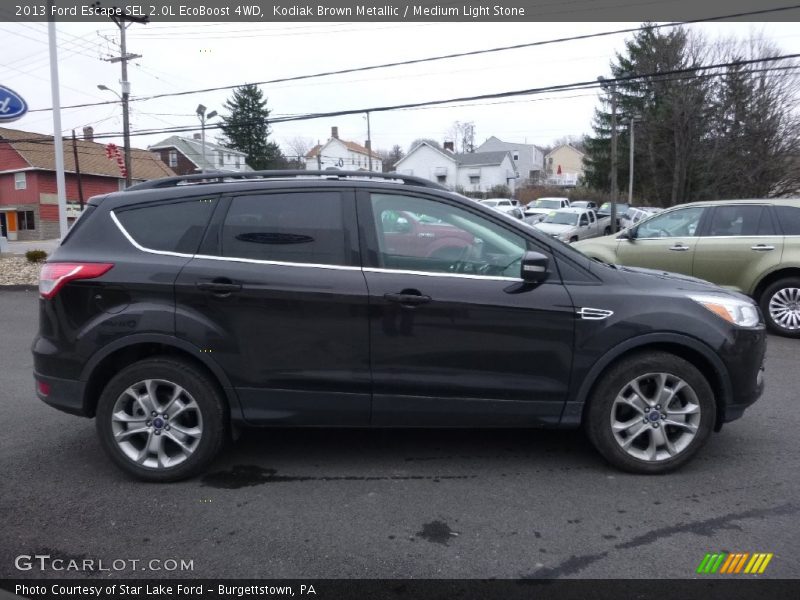 Kodiak Brown Metallic / Medium Light Stone 2013 Ford Escape SEL 2.0L EcoBoost 4WD