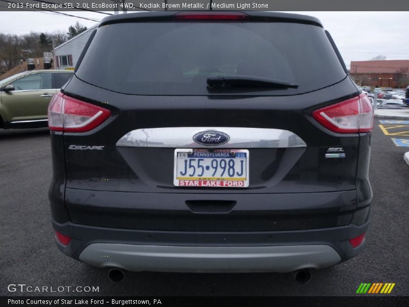 Kodiak Brown Metallic / Medium Light Stone 2013 Ford Escape SEL 2.0L EcoBoost 4WD