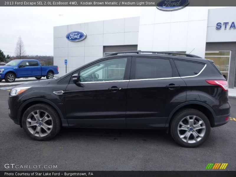 Kodiak Brown Metallic / Medium Light Stone 2013 Ford Escape SEL 2.0L EcoBoost 4WD