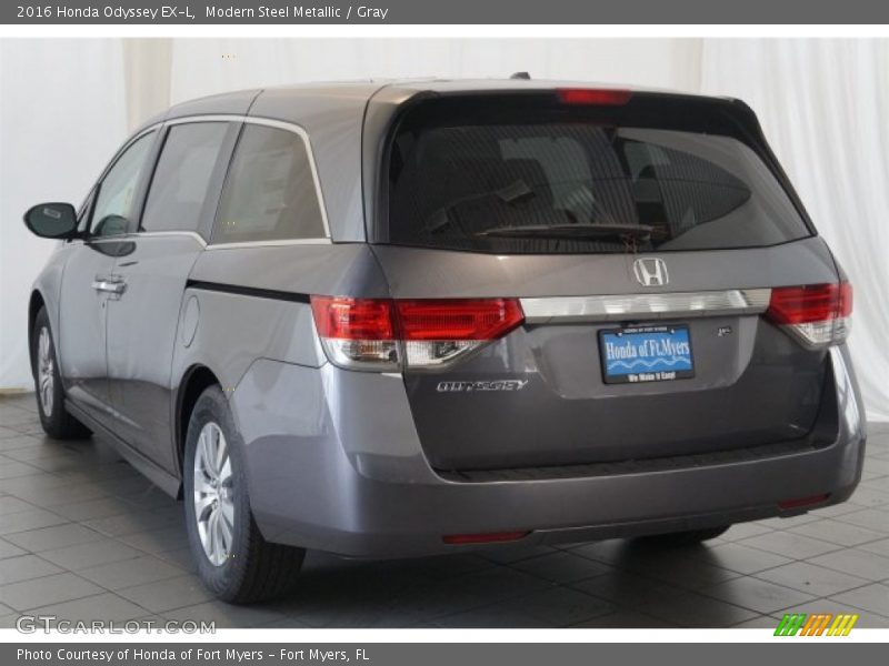 Modern Steel Metallic / Gray 2016 Honda Odyssey EX-L