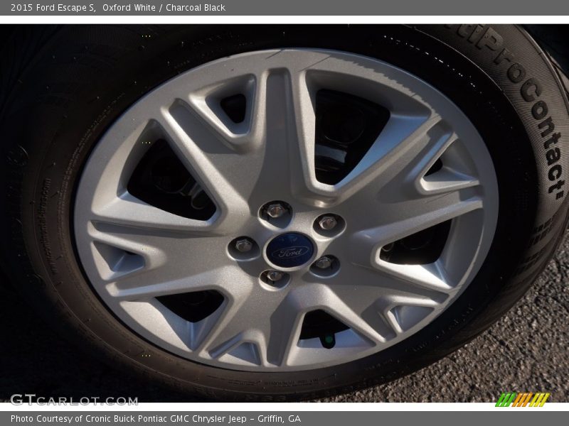 Oxford White / Charcoal Black 2015 Ford Escape S