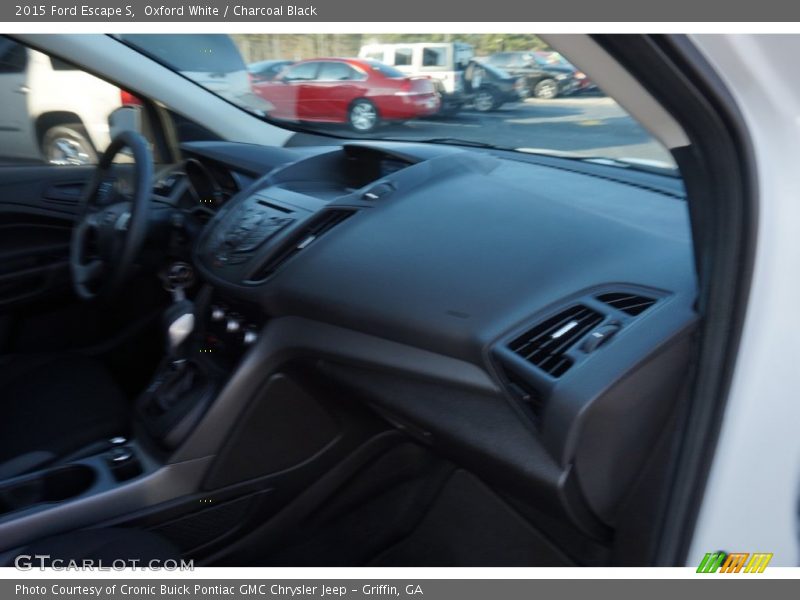 Oxford White / Charcoal Black 2015 Ford Escape S
