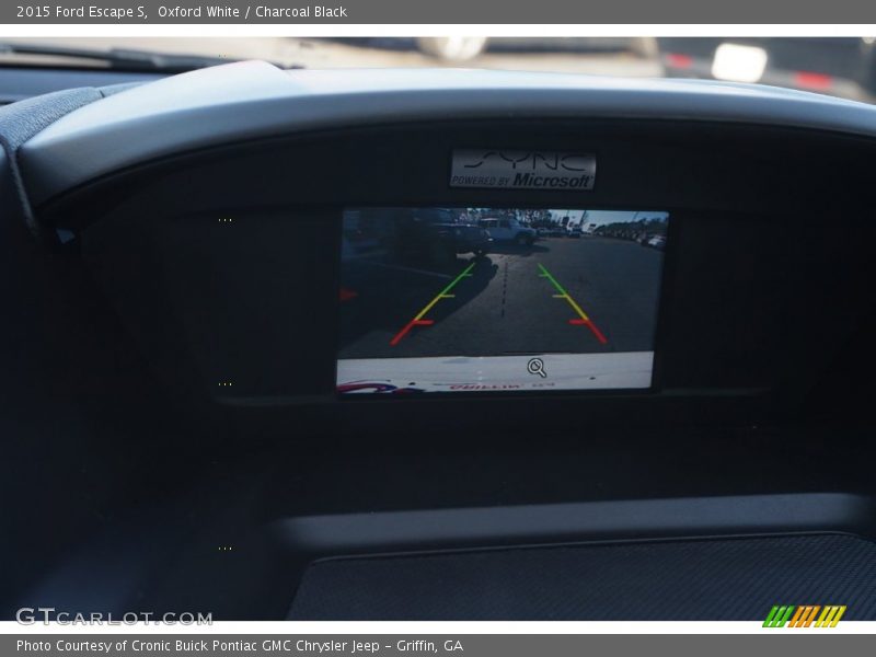 Oxford White / Charcoal Black 2015 Ford Escape S