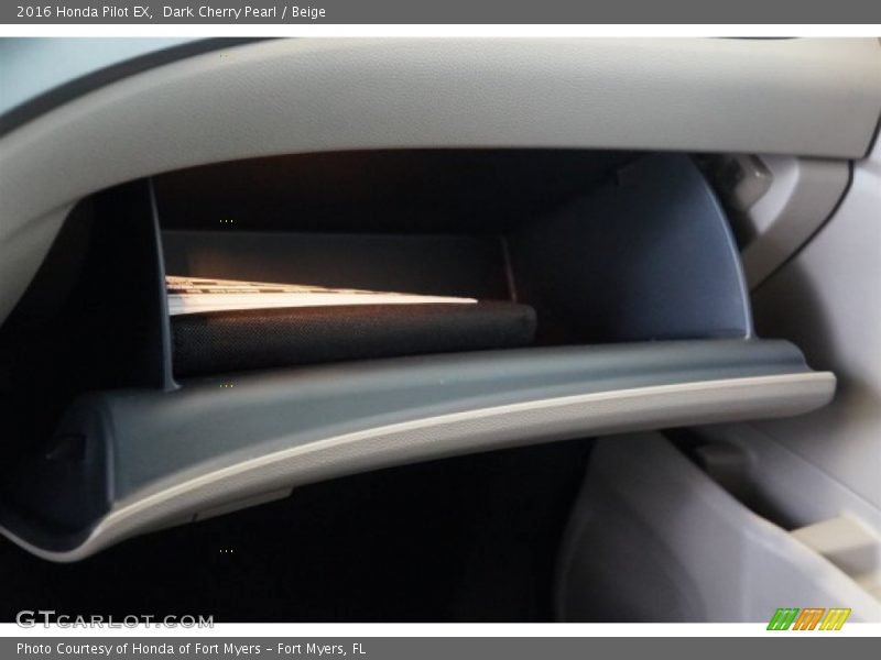 Dark Cherry Pearl / Beige 2016 Honda Pilot EX