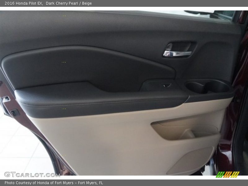 Dark Cherry Pearl / Beige 2016 Honda Pilot EX
