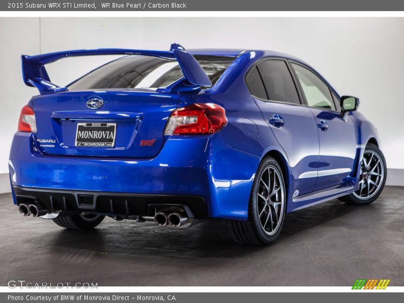 WR Blue Pearl / Carbon Black 2015 Subaru WRX STI Limited