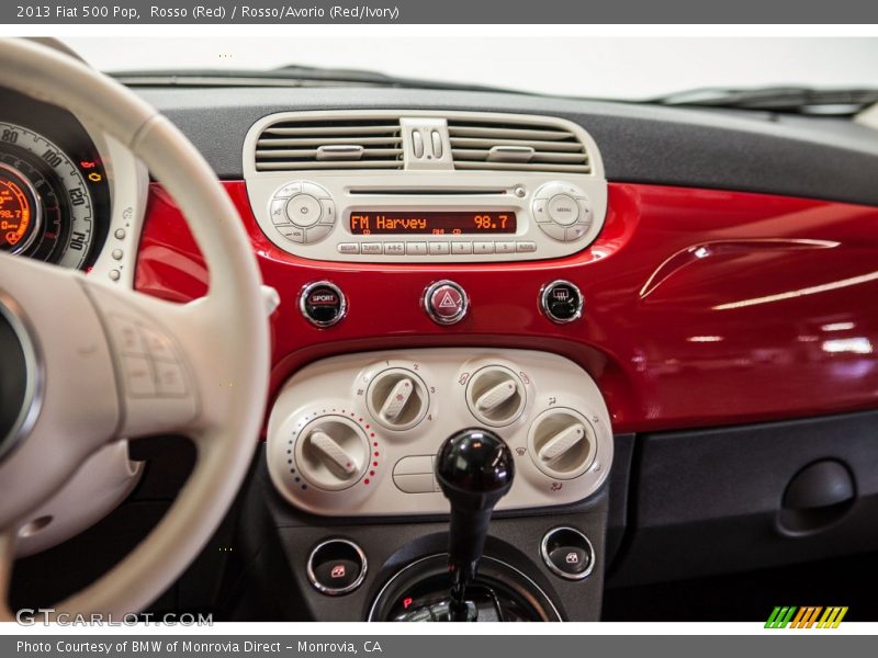 Rosso (Red) / Rosso/Avorio (Red/Ivory) 2013 Fiat 500 Pop