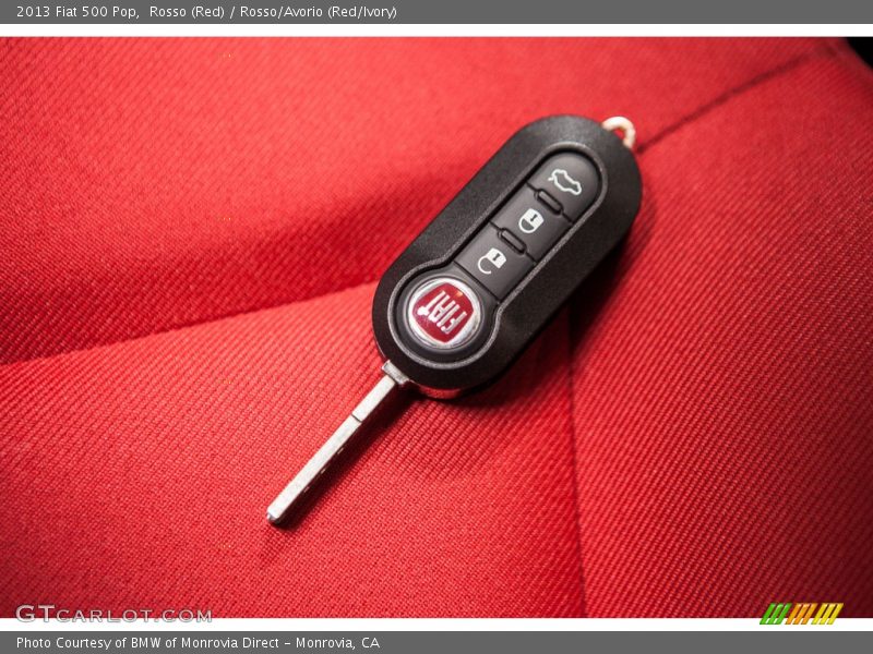 Rosso (Red) / Rosso/Avorio (Red/Ivory) 2013 Fiat 500 Pop
