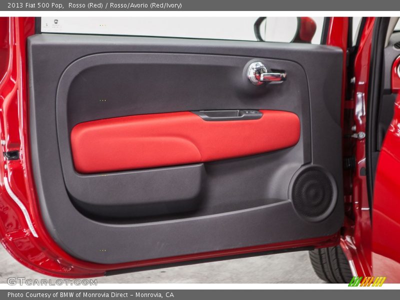 Rosso (Red) / Rosso/Avorio (Red/Ivory) 2013 Fiat 500 Pop