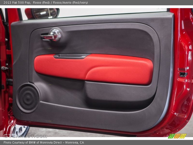 Rosso (Red) / Rosso/Avorio (Red/Ivory) 2013 Fiat 500 Pop