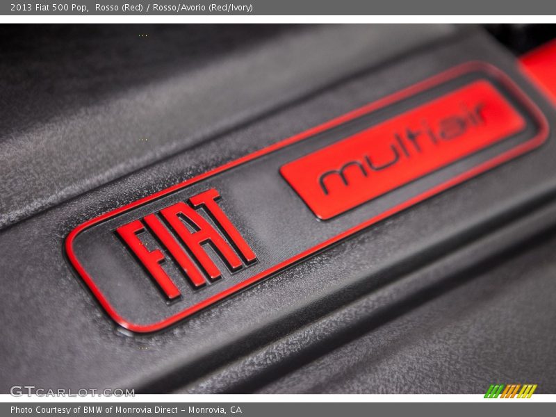 Rosso (Red) / Rosso/Avorio (Red/Ivory) 2013 Fiat 500 Pop