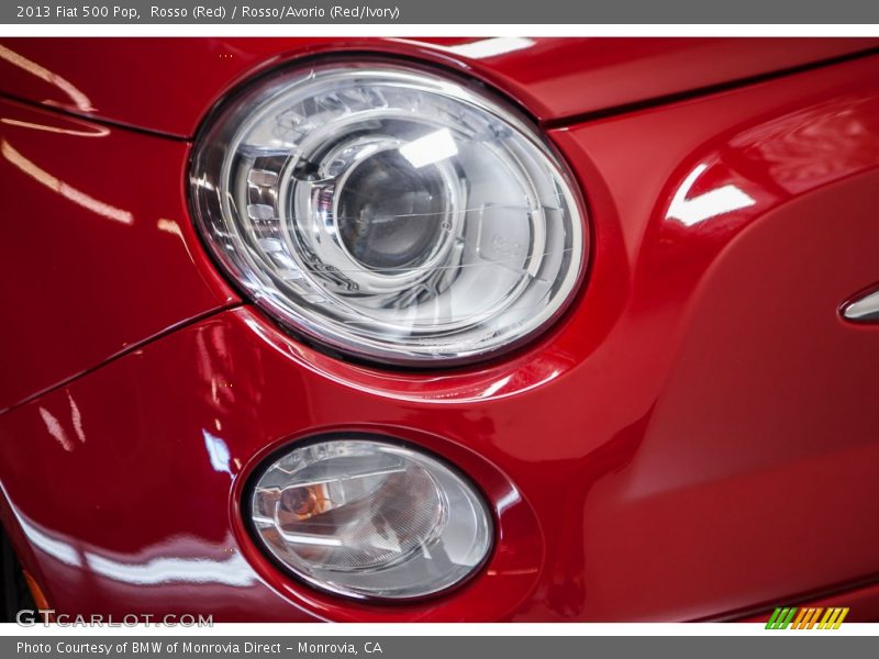 Rosso (Red) / Rosso/Avorio (Red/Ivory) 2013 Fiat 500 Pop