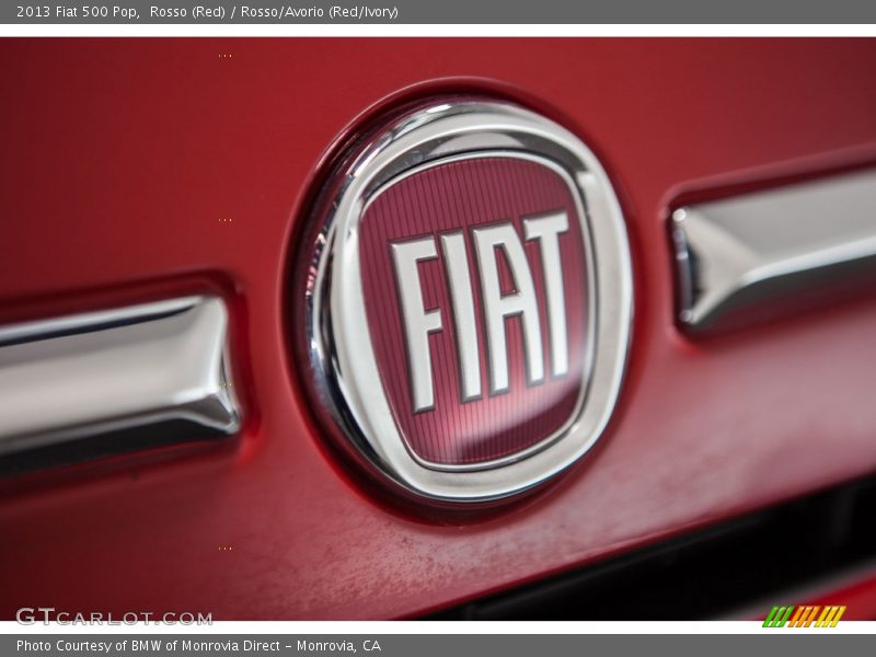 Rosso (Red) / Rosso/Avorio (Red/Ivory) 2013 Fiat 500 Pop