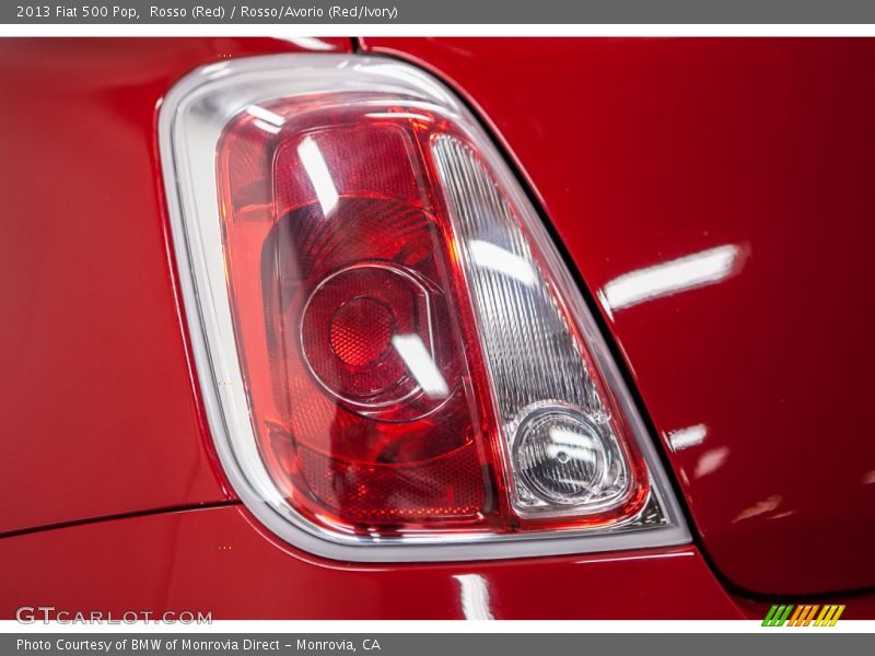 Rosso (Red) / Rosso/Avorio (Red/Ivory) 2013 Fiat 500 Pop