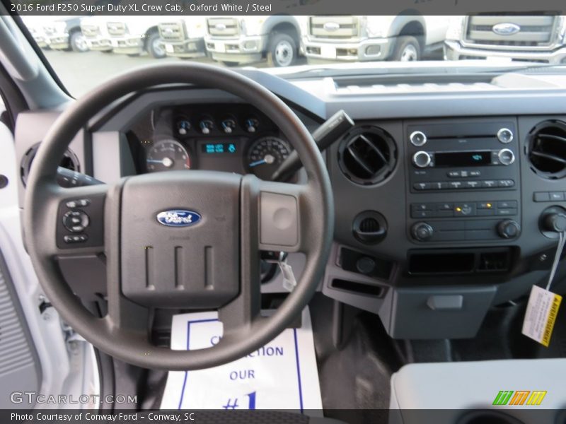 Oxford White / Steel 2016 Ford F250 Super Duty XL Crew Cab
