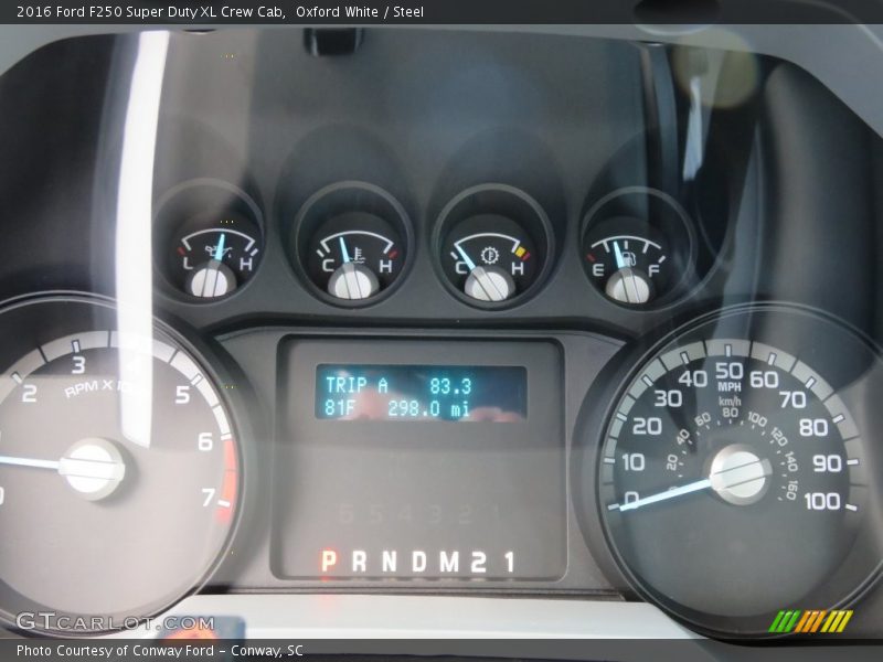 Oxford White / Steel 2016 Ford F250 Super Duty XL Crew Cab