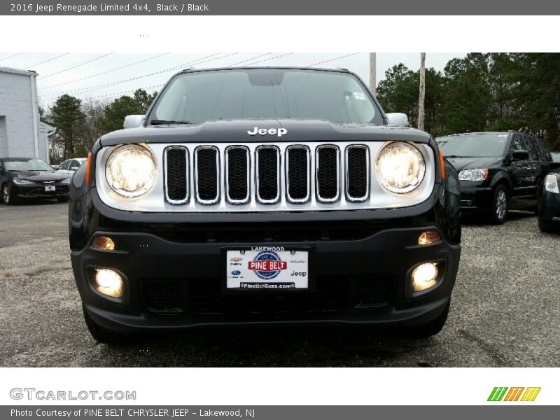 Black / Black 2016 Jeep Renegade Limited 4x4